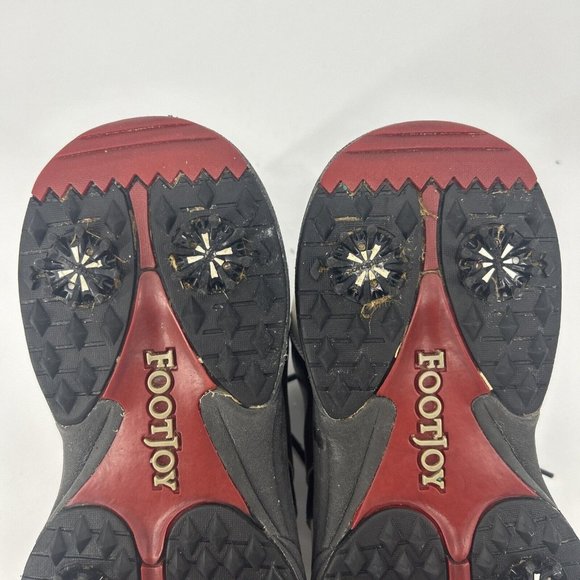 Footjoy‎ Golf Shoes Mens Size 11.5W Brown/White Saddle Soft Spikes Greenjoys - Picture 14 of 16